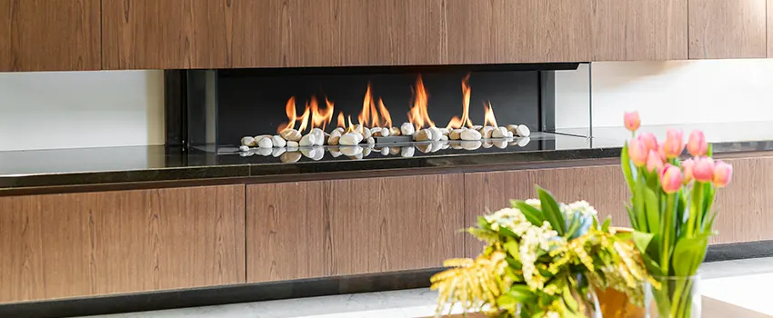 Double-height Fireplace Design Refurbishment in Laguna Woods, California